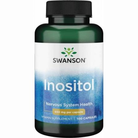 Swanson Premium Inositol  650 Mg  Hormone Support 100 Capsules