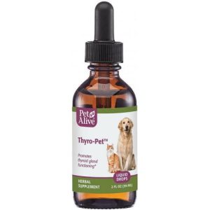 PetAlive Thyro-Pet  Promotes Healthy Thyroid Functioning Dogs Cats 60ml (Shipped from UK)
